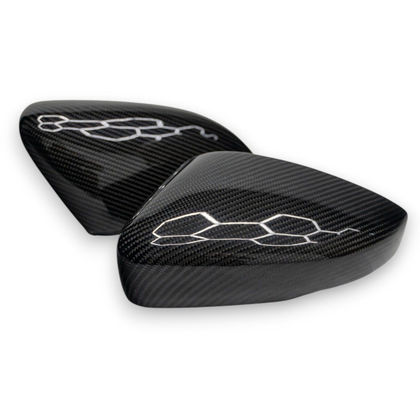 Volkswagen VW Polo Genuine Carbon Fiber Replacement Wing Mirror Covers MK5 6C / 6R (2009-2017 Models)