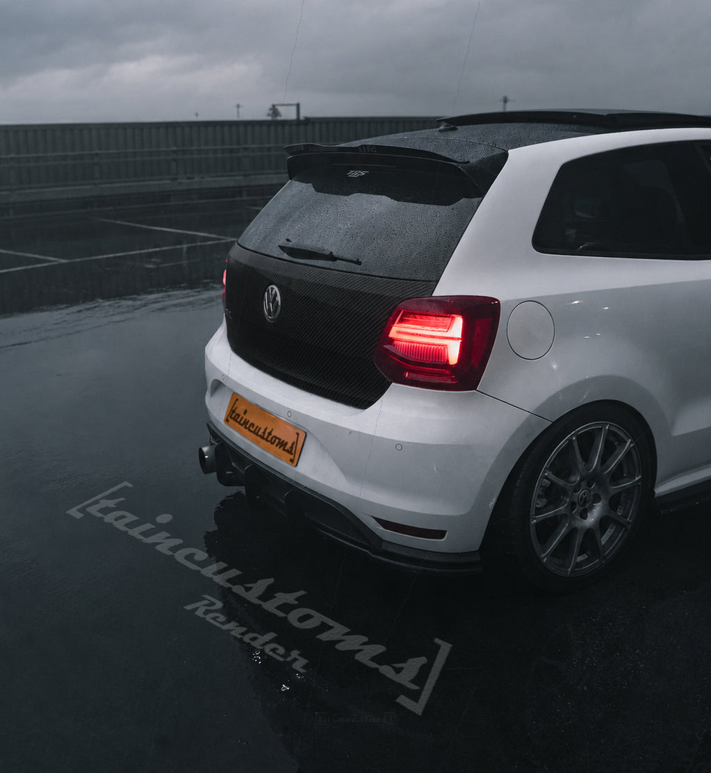 Volkswagen Polo 6c 6r Tailgate Bootlid Carbon fiber Genuine 2009-2017