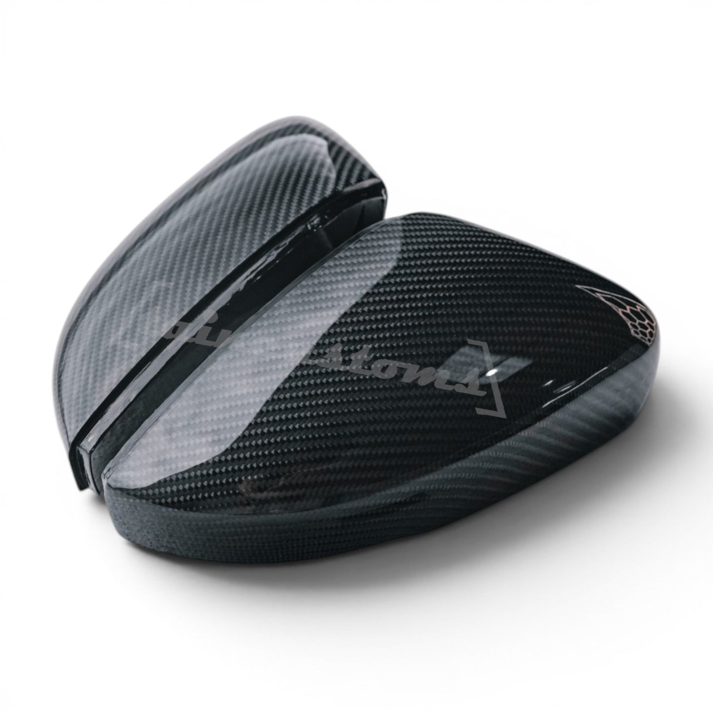 Volkswagen VW Polo Genuine Carbon Fiber Replacement Wing Mirror Covers MK5 6C / 6R (2009-2017 Models)