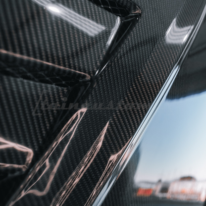 Volkswagen Golf MK7 / MK7.5 Shark Style Carbon Fibre Vented Bonnet (Replacement) 2013 - 2021