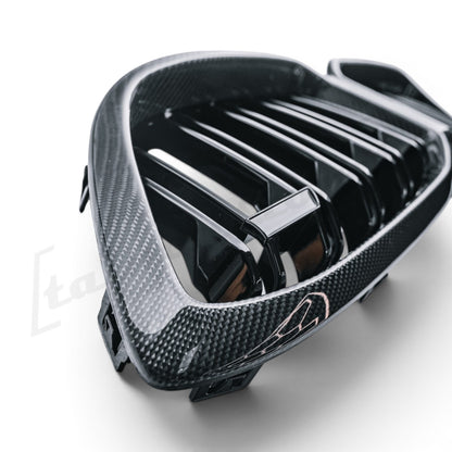 Double Slat Carbon Fibre Front Grille for BMW F87 M2C LCI Competition 13-20