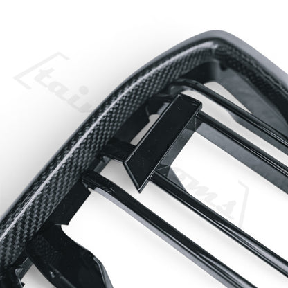 Double Slat Carbon Fibre Front Grille for BMW F87 M2C LCI Competition 13-20