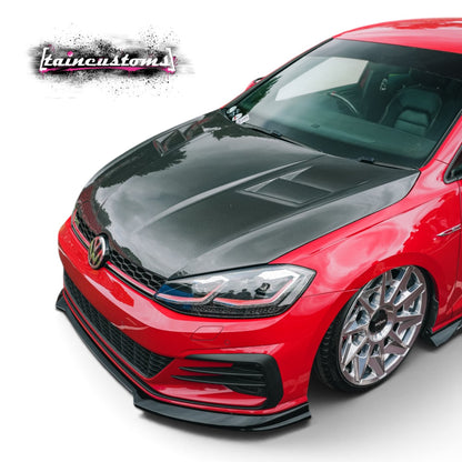 Volkswagen Golf MK7 / MK7.5 TR Style Carbon Fibre Vented Bonnet (Replacement) 2013 - 2021