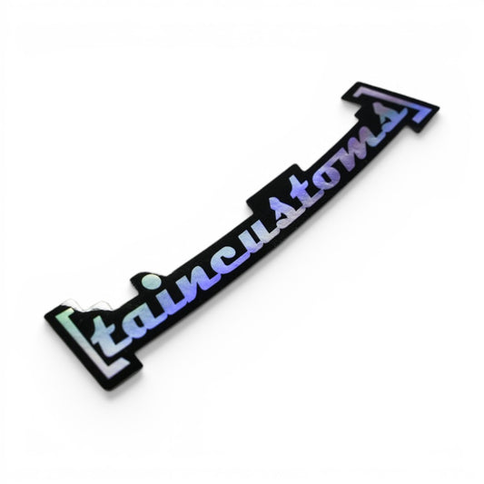 Taincustoms Holographic Sticker 15cm Long x2