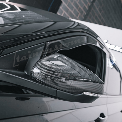 Volkswagen Polo AW MK6 / MK6.5 Carbon Fibre Replacement Mirror Covers (2018+ Models)