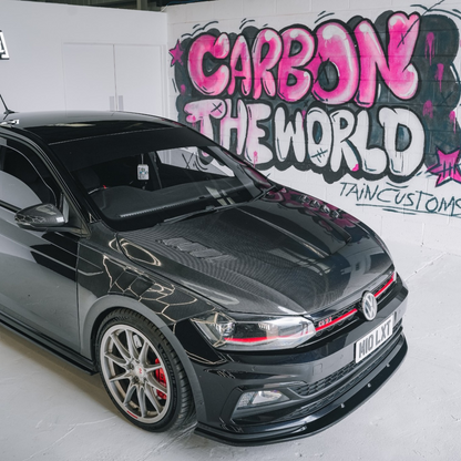 Volkswagen Polo MK6 Carbon Fibre Tain Exclusive Bonnet (AW - 2018+)