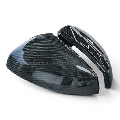 Volkswagen Polo AW MK6 / MK6.5 Carbon Fibre Replacement Mirror Covers (2018+ Models)