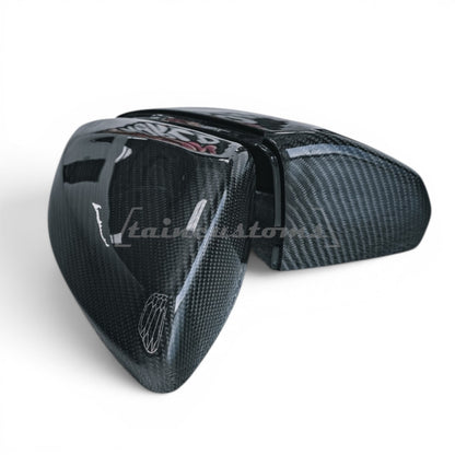 Volkswagen Polo AW MK6 / MK6.5 Carbon Fibre Replacement Mirror Covers (2018+ Models)