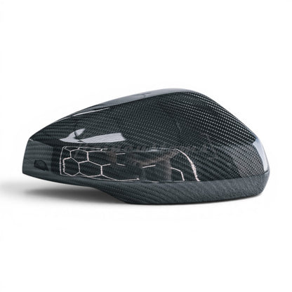 Volkswagen Polo AW MK6 / MK6.5 Carbon Fibre Replacement Mirror Covers (2018+ Models)