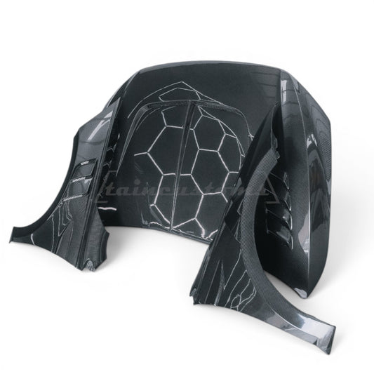 Volkswagen Polo MK6 Carbon Fiber Bonnet/Hood & Wing/Fender bundle (AW - 2018+)