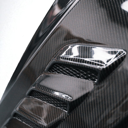 Volkswagen Golf MK7 / MK7.5 V Style Carbon Fibre Vented Bonnet (Replacement) 2013 - 2021