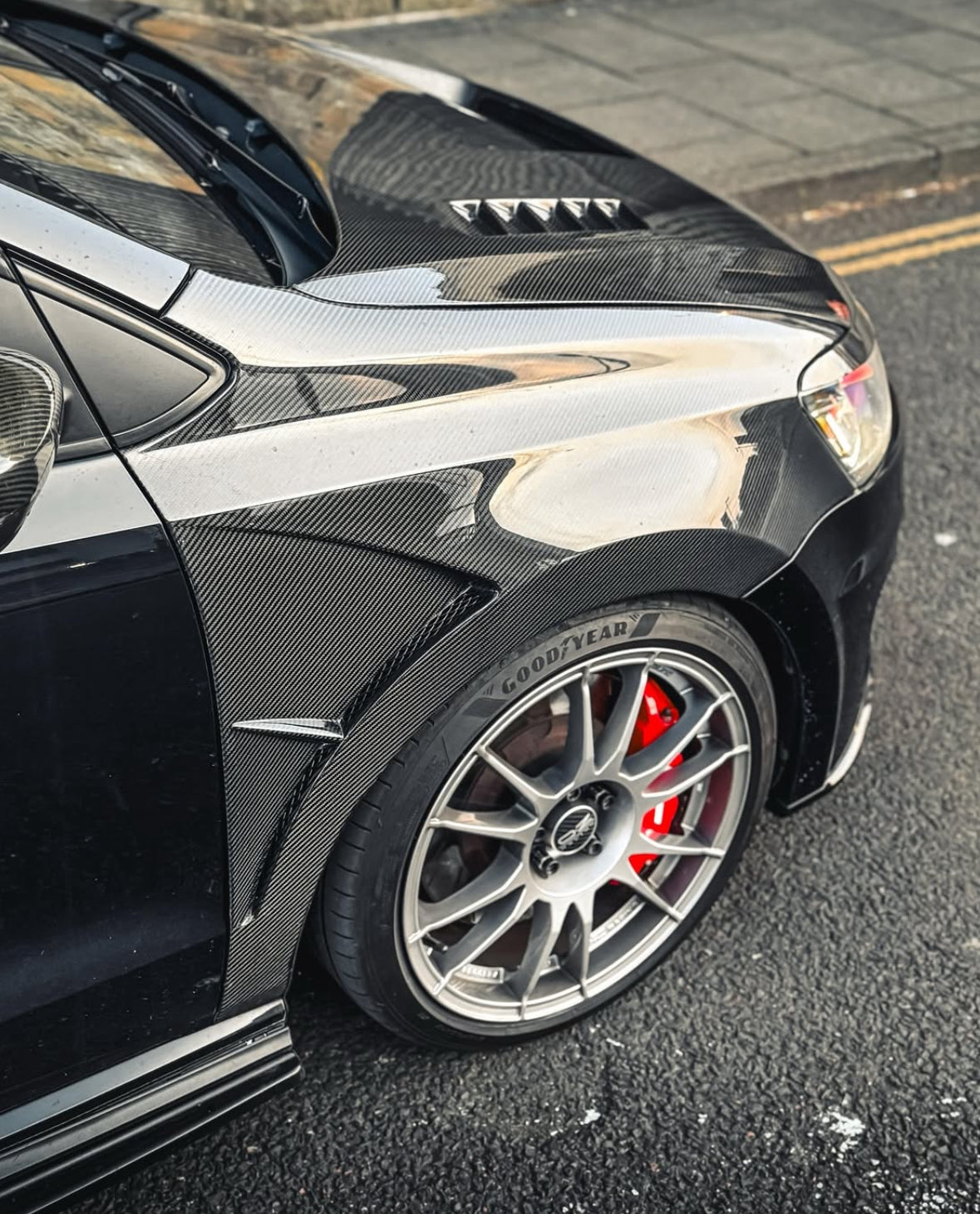 VW POLO 6C/6R CARBON FIBRE FRONT FENDERS WINGS (2009-2017)