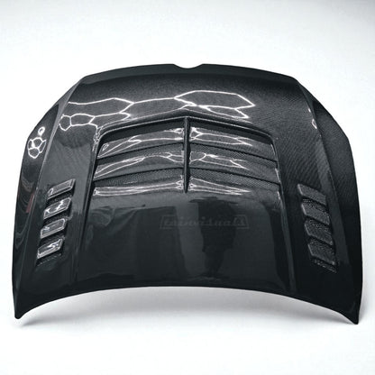 Volkswagen Golf MK7 / MK7.5 V Style Carbon Fibre Vented Bonnet (Replacement) 2013 - 2021