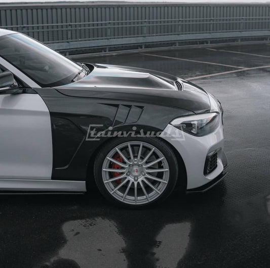 BMW 1 SERIES M140I & 2 SERIES F20/F21/ F22 CARBON FIBRE VENTED FRONT WINGS FENDERS  2011-2019