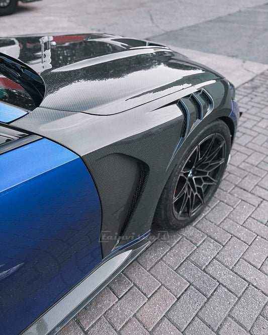 BMW M3 G80 / M4 G82 TAIN CARBON FIBRE SIDE FENDERS WINGS (PAIR)