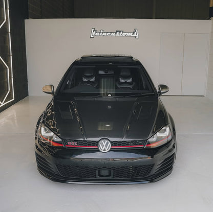Volkswagen Golf MK7 / MK7.5 Shark Style Carbon Fibre Vented Bonnet (Replacement) 2013 - 2021